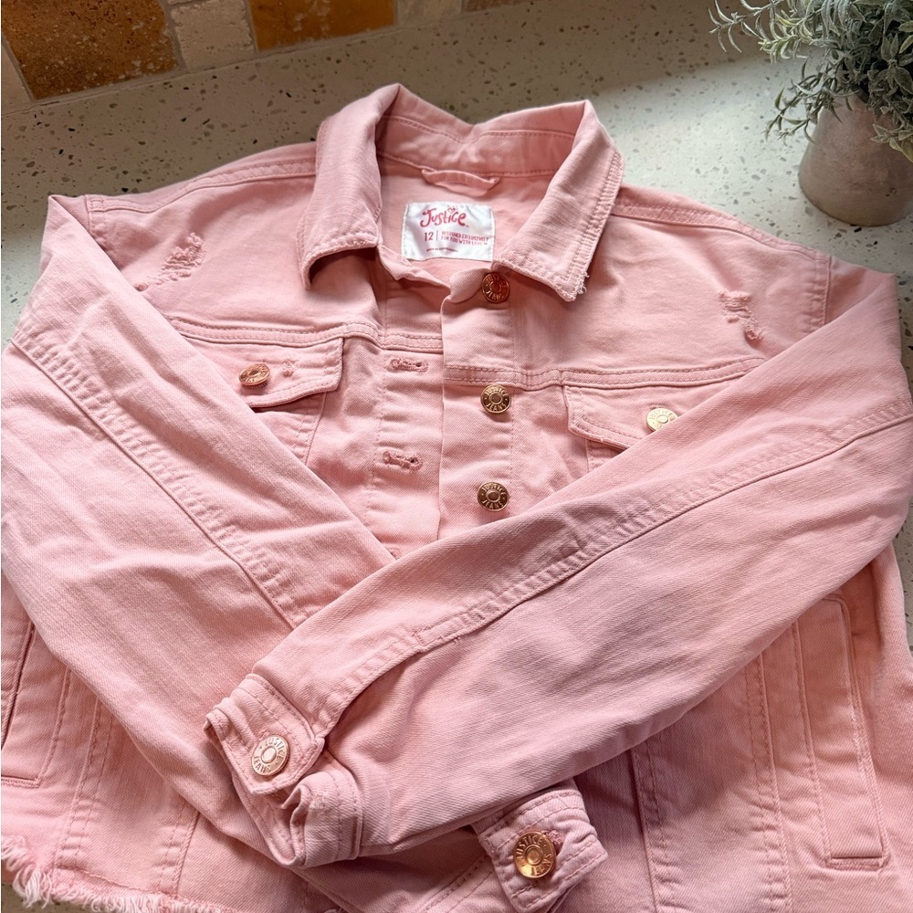 Justice Blush Pink Jacket